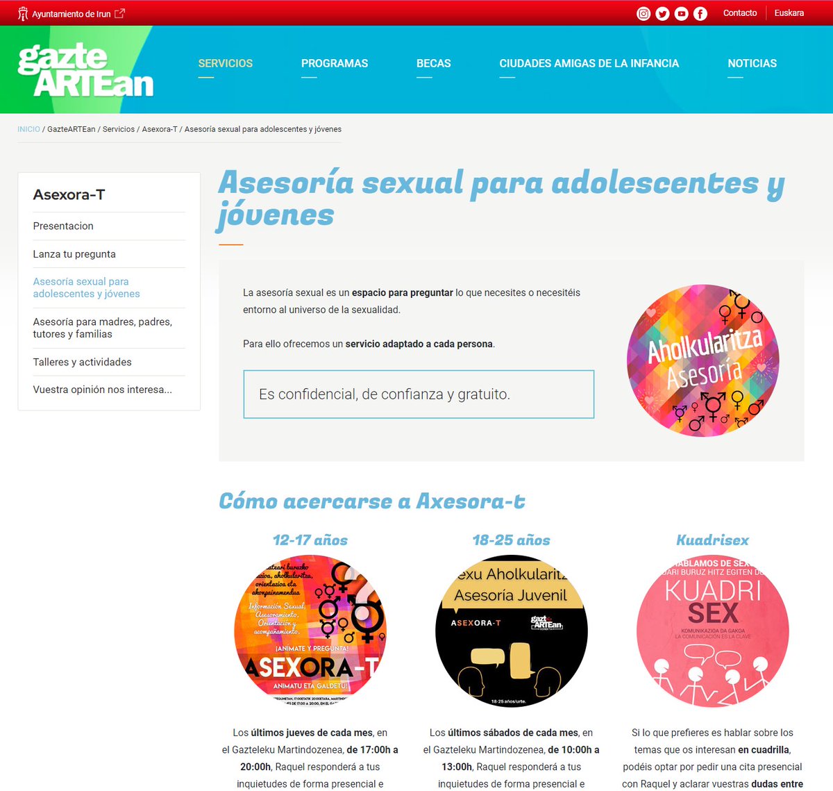 Recién lanzada nueva web al servicio de la #juventud de #irun.
 👉Servicios ofrecidos: ow.ly/snlS50HCj2F
 🤸‍♂️Para público hiperconectado - juventud irundarra
 ⭐Cliente: <a href="/Irun_informa/">Irun_informa</a> - Ayuntamiento Irun - Área juventud