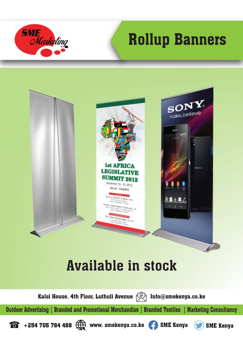 SME_Kenya's tweet photo. #Rollupbanners https://t.co/lXGKN3eE8k