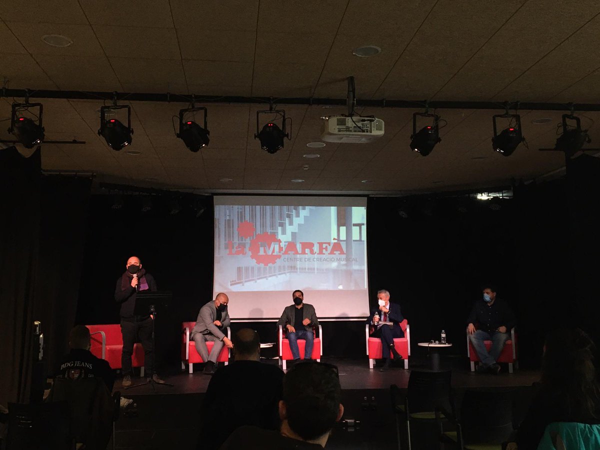FMediterrania's tweet photo. Avui som a la presentació dels artistes dels programes de suport a la creació de @LaMarfamusica.
Estem contentxs de compartir projectes com @OmacOrquestra i @Momi31855263 (estrenats a #FMediterrania), i el nou Ficus Indica (que compartirem amb #LeSilo, @mcaliteraria i @IRLlull). https://t.co/JDPKEpDYcH