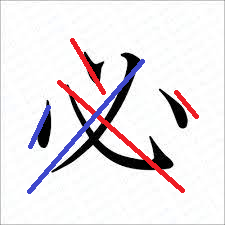 Byneet 冷静に考えたら 必 って漢字の書き順ってクソカッコいいよな 袈裟斬り 逆袈裟 袈裟斬り 逆袈裟 袈裟斬り みたいな 凶斬り とかより 必 でなんかやった方が良かったんじゃないのと そもそも凶斬りの書き順デタラメだし T Co