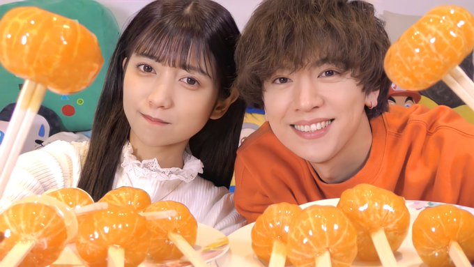 今日の動画📺💭「【ASMR☆音フェチあり】簡単!! みかん飴の作り方【いちご飴】〜Japanese candy Oran
