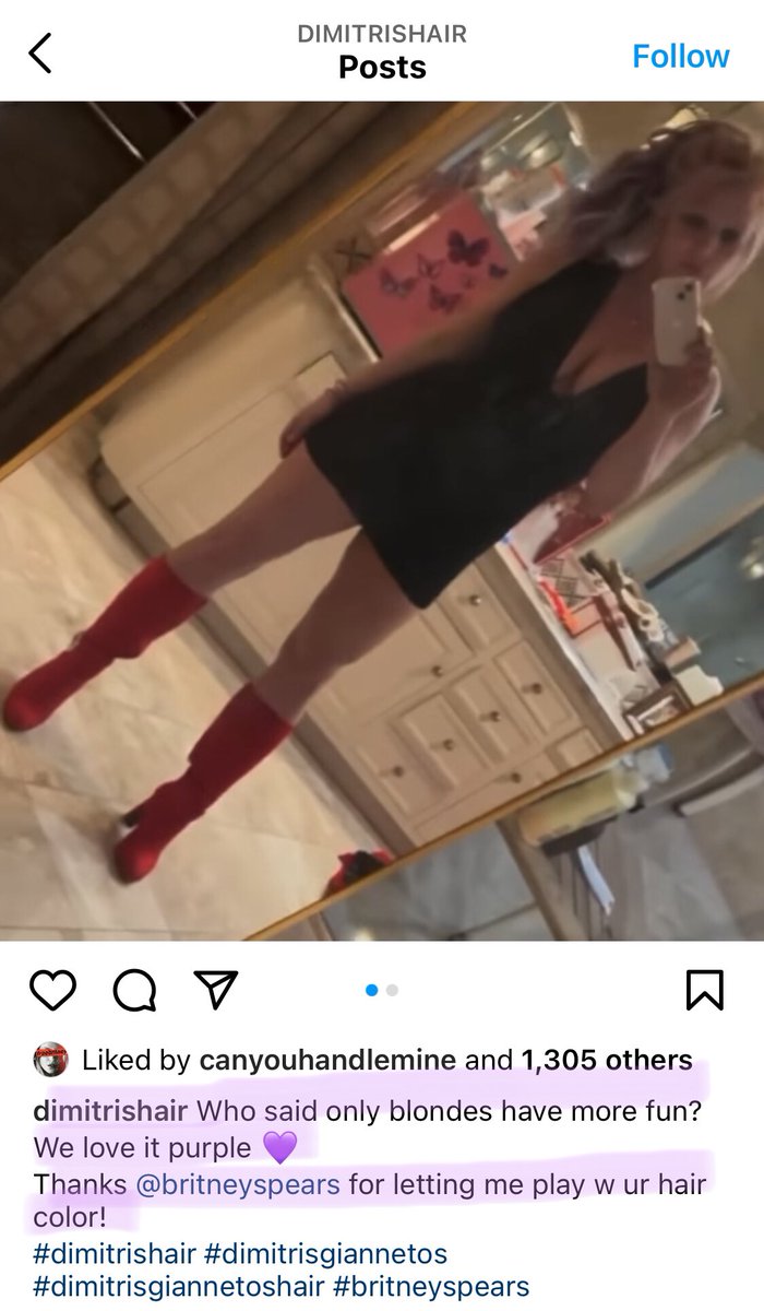 freebritplease's tweet photo. I love that as soon as Britney realised her hairdresser supports Lou she started shading her hair. #JusticeForBritney https://t.co/Dfqh42fMaY