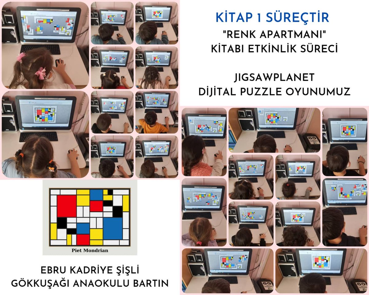 EbruSisli67's tweet photo. "KİTAP 1 SÜREÇTİR" eTwinning Projemizde "RENK APARTMANI" kitabını okuduk ve kitap üzerine çok çeşitli etkinlik süreçleri gerçekleştirdik 🤩 @BartMem @tretwinning @eTwinning_74 @eTwinningDestek @anaokulu_n @kitap1surectir https://t.co/UHNbp2aZm0