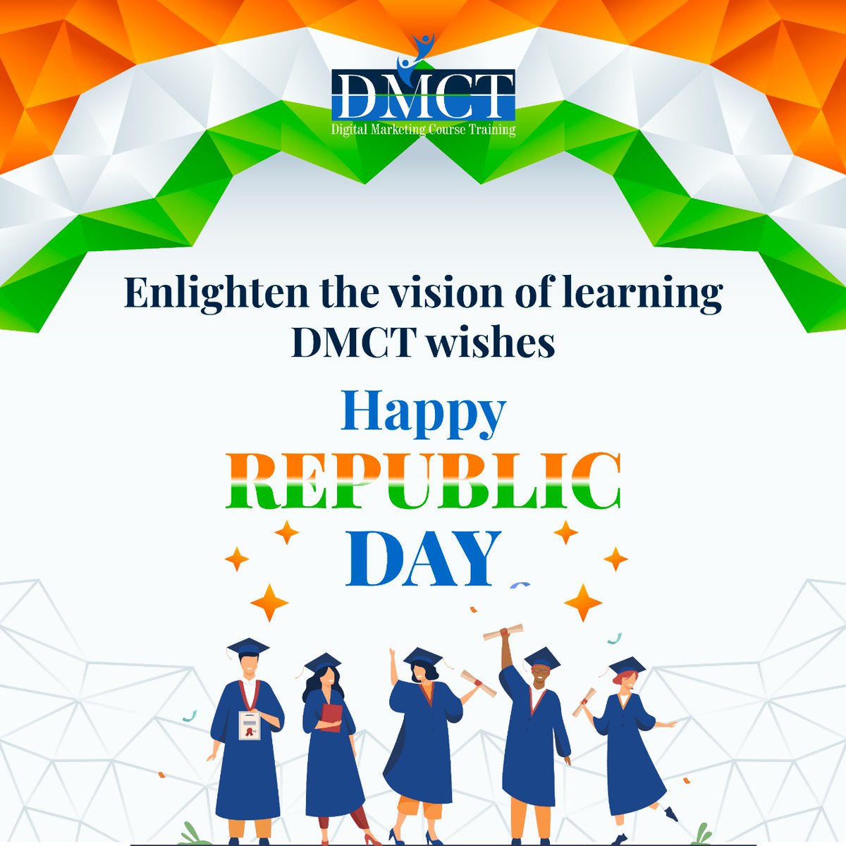 Never Forget the Heroes who sacrificed their lives to bring up the glorious day to India. Wishing you a Happy Republic Day. #republicday2022 #republicday #DMCT