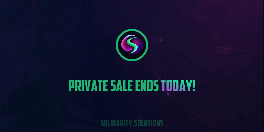 Private sale ends today! Last chance to hop on board 🙈

#Solana #crypto #spl #token #CEX