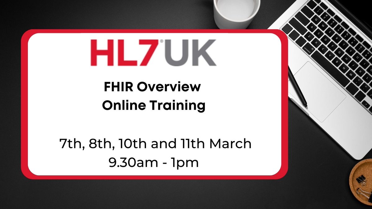 We have dates for the first online #FHIR Overview Training event of 2022. Find more information and the registration form at the link below:

hl7.org.uk/training-onlin…

#HL7 #interoperability #HL7Training #FHIRTraining