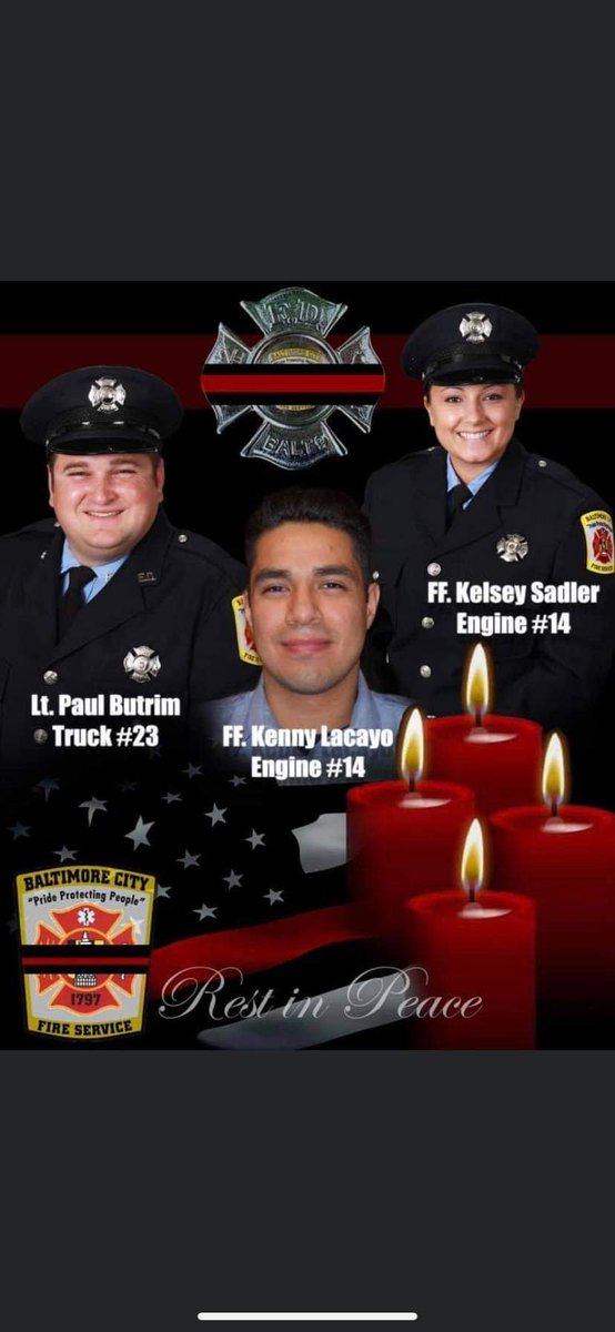 Condolences and prayers to our Baltimore brothers and sisters.