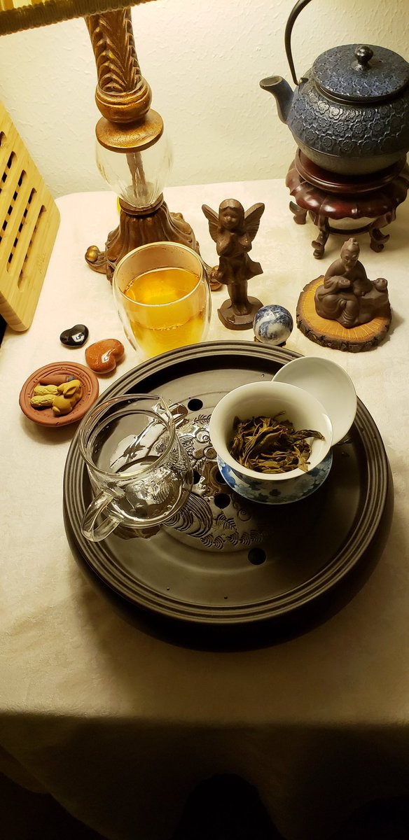 Enjoyed a boisterous 2019 Sheng Puer, produced by Ms. Zhao. So happy I bought a pound of this mao cha from <a href="/TeaSource/">TeaSource</a>