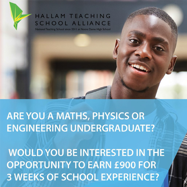 Sheffield SCITT (@sheffieldscitt) on Twitter photo We are now recruiting #STEM #undergraduates to our PAID #Internship programme across South Yorkshire as part of a nationwide programme funded by the <a href="/educationgovuk/">Department for Education</a> bit.ly/22Internships
<a href="/sheffhallamuni/">Sheffield Hallam University</a> <a href="/sheffielduni/">The University of Sheffield</a> <a href="/Teach_Yorkshire/">Teach Yorkshire</a> We are now recruiting #STEM #undergraduates to our PAID #Internship programme across South Yorkshire as part of a nationwide programme funded by the <a href="/educationgovuk/">Department for Education</a> bit.ly/22Internships
<a href="/sheffhallamuni/">Sheffield Hallam University</a> <a href="/sheffielduni/">The University of Sheffield</a> <a href="/Teach_Yorkshire/">Teach Yorkshire</a>