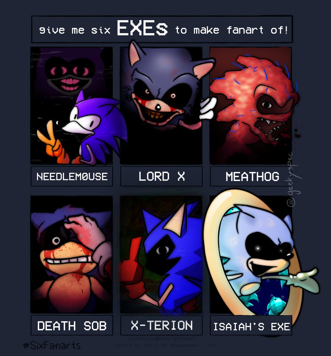 RE on X: bored - - #sonicexe #starved / X