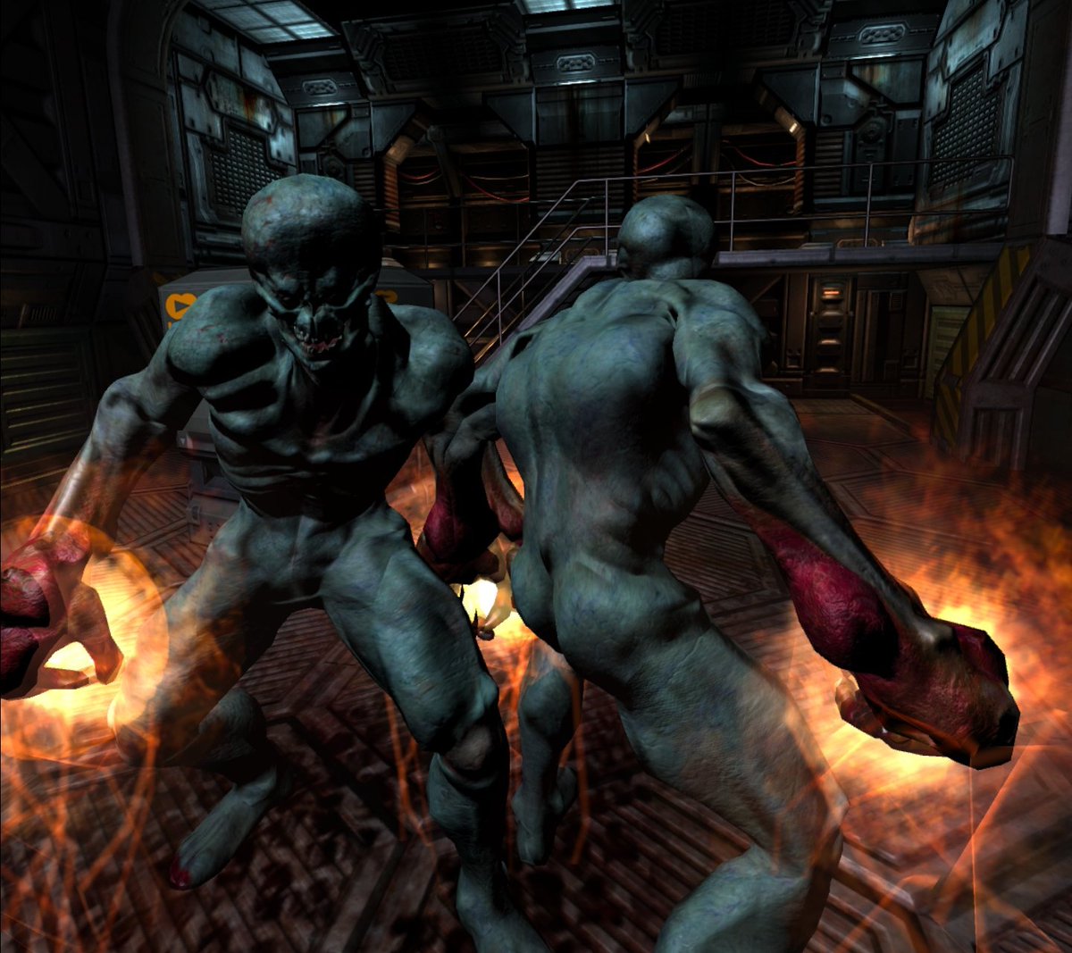 Some #DOOM3 monster detailing I've been noodling away at for use with Doom3Quest #OculusQuest;