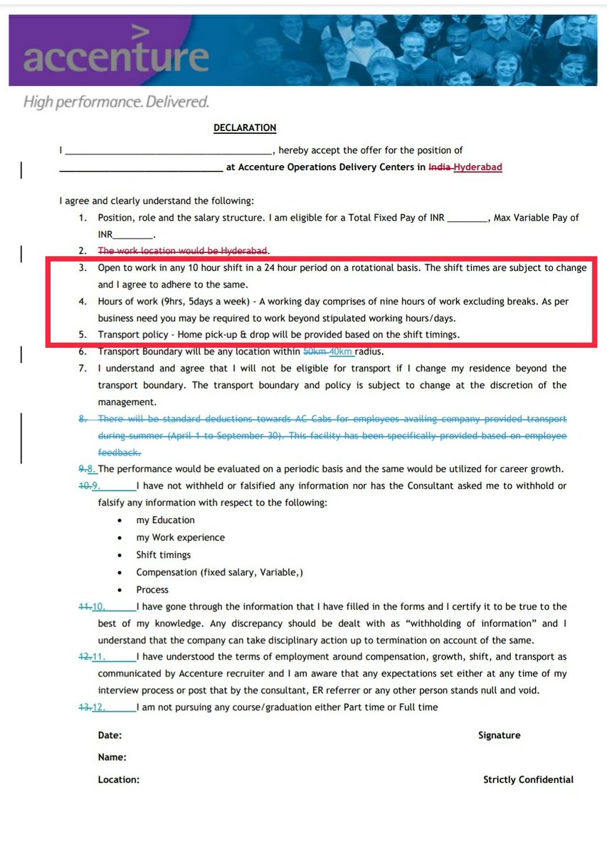 Here is another <a href="/KonathamDileep/">Konatham Dileep</a> @KTRTRS <a href="/jayesh_ranjan/">Jayesh Ranjan</a> 9+1=10 hrs per week, do you think Accenture employees in TS get paid OT for >48 hrs work? Another reality (fake for you), which employees pay with their mental health. No daily/weekly limit, just do whatever u want (1/4)