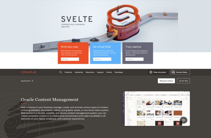 Learn how to Build Sites in Svelte using Oracle Content Management as Headless CMS #svelte #javascript<a href="/tag/cms"class="tags"><span>#cms</span></a><a href="/tag/contentmanagement"class="tags"><span>#contentmanagement</span></a><a href="/tag/javascript"class="tags"><span>#javascript</span></a><a href="/tag/svelte"class="tags"><span>#svelte</span></a><a href="/tag/odevrel"class="tags"><span>#odevrel</span></a>