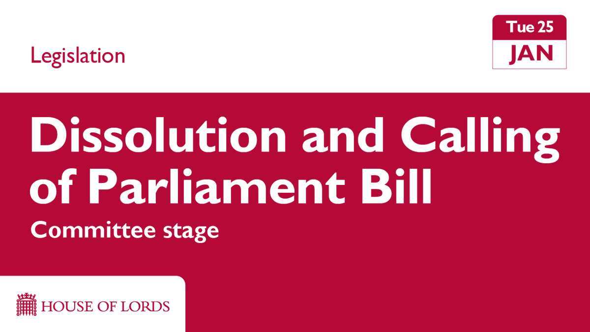 UKHouseofLords's tweet photo. The length of a Parliament and regularity of dissolution on the agenda as members begin line by line check of the #DissolutionBill.
📄 Learn more https://t.co/LF2Ap8H6VG
📺 Watch later this afternoon https://t.co/YwmYpSivVF https://t.co/xDB1Cr6s4z