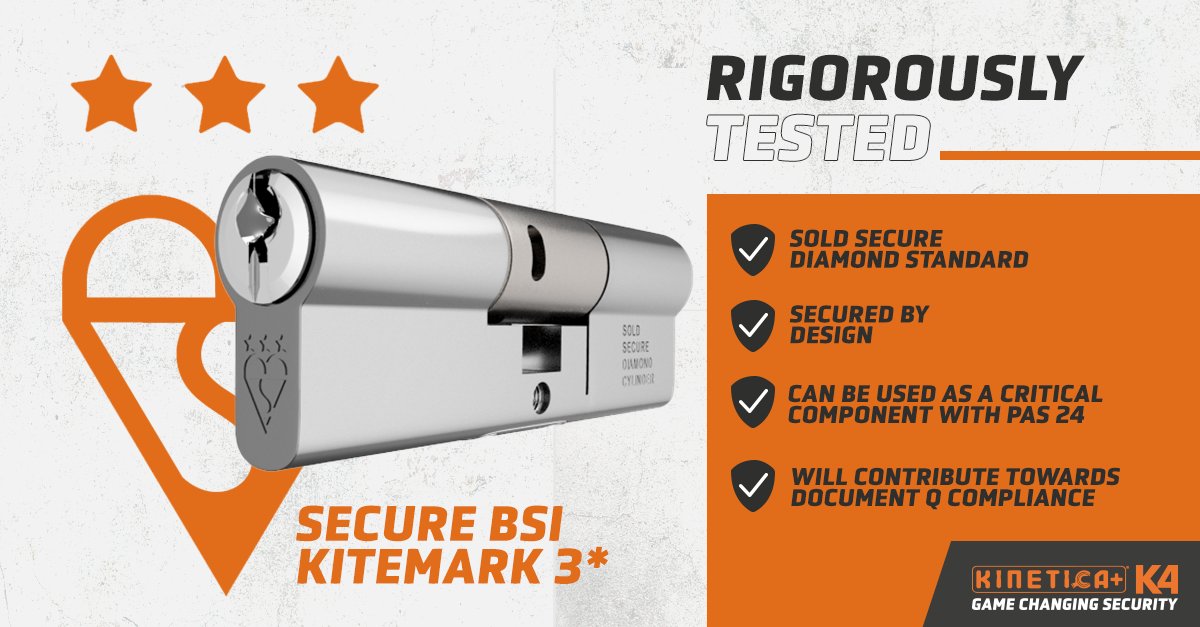 UAP_Limited's tweet photo. Rigorously tested, the new Kinetica+ K4 ticks all the boxes...

✅ BSI 3* Kitemarked
✅ Can be used as a critical component with PAS 24
✅ Will contribute towards Document Q compliance
✅ Sold Secured Diamond Standard
✅ @securedbydesign 

https://t.co/waW4Y8QcxX

#TestItTuesday https://t.co/4eITMmYg2G