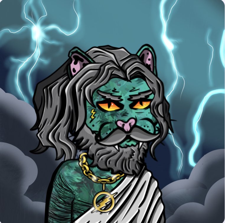 Christosfreezel's tweet photo. @JamesCiesluk Zeus mythic cat will be on sale tonight https://t.co/uEXeIfde7d @OiKattoi #CatsNFTs https://t.co/ezQFqAMIMK
