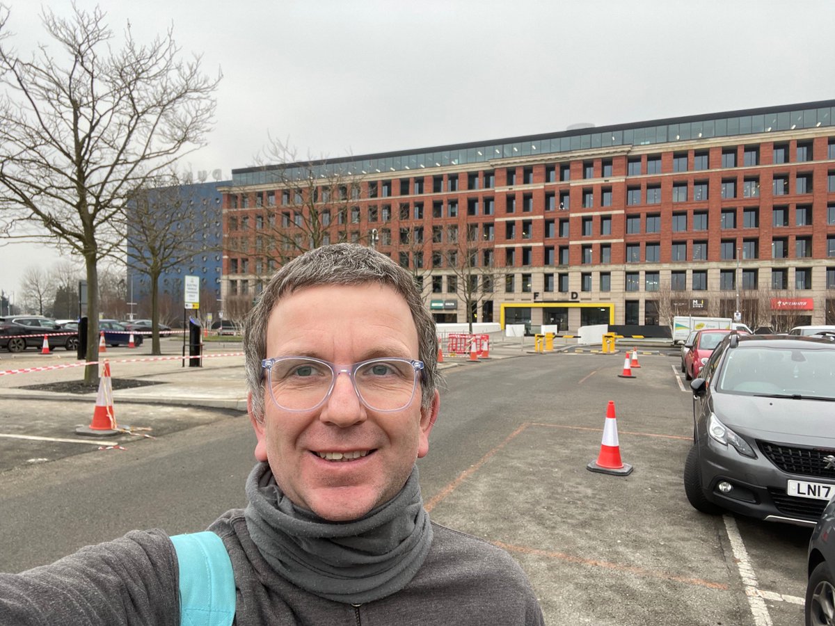 Mat's a happy chappy 😀 after a meeting with a customer yesterday who really knows the value of using a single supplier - 

✅one point of contact
✅consistency of branding
✅amazing customer service  

We can't wait to get stuck into their new door signage and vehicle graphics!