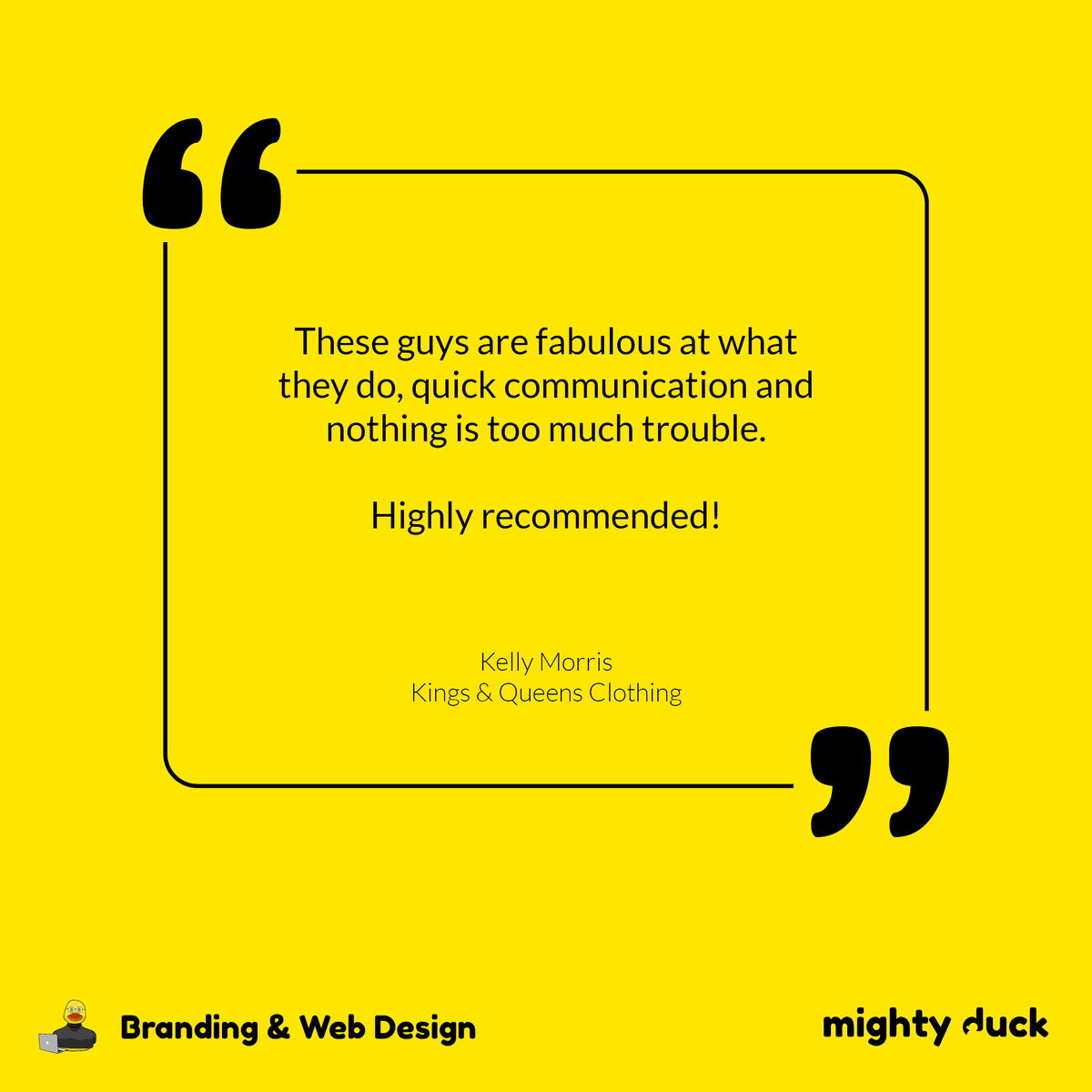 mightyduckuk's tweet photo. Some more glowing feedback for our team. 💬

If you're looking for a full service marketing partner, help with your website, ads or social media, or just some general support, drop us a message to see how we can help. 📈🦆

#feedback #customerreview #clientlove #mightyduck https://t.co/G6CFefXibc