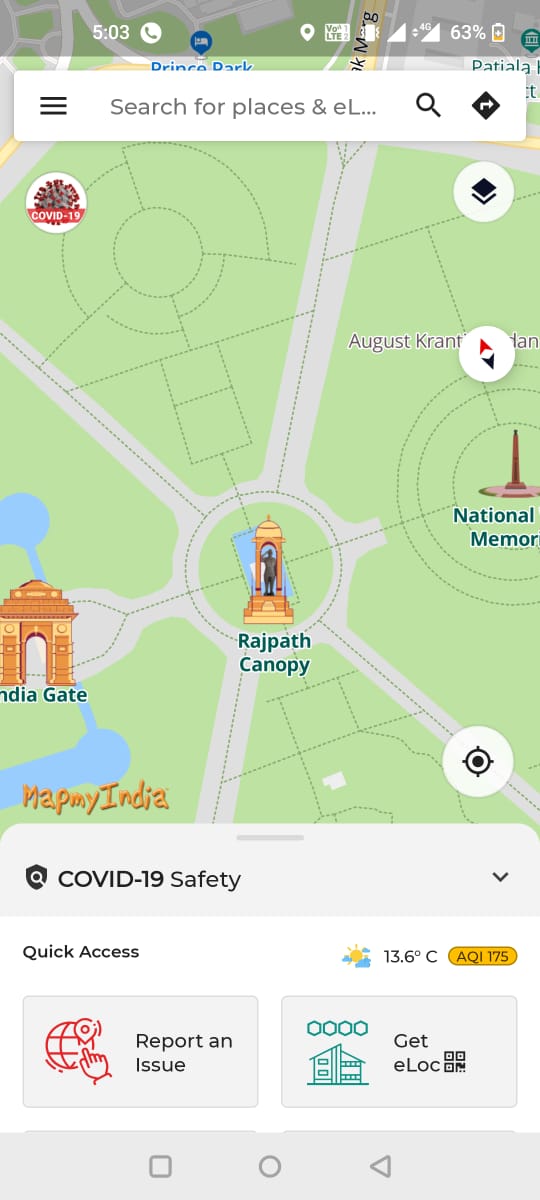 _rohanverma's tweet photo. We've added Netaji Subhash Chandra Bose's statue that's coming up between India Gate &amp; National War Memorial to @MapmyIndia's Maps! Keep using &amp; checking the most updated, real-time, hyper-local, rich, immersive &amp; interactive maps through our app https://t.co/EK3BRBHuBk (1/2) https://t.co/y2kT8g6KIO