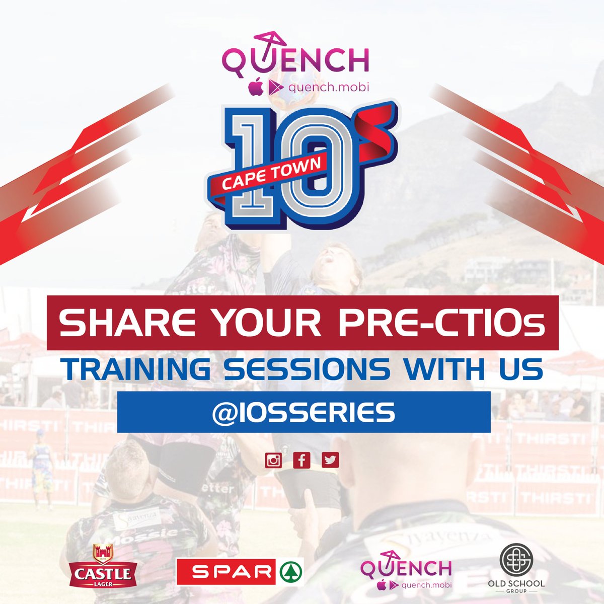 Share YOUR TEAMS Pre-Cape Town 10s Training Sessions with us - whether it's tactics, strength or endurance - Show us what makes your team special? 😉

4-5 Feb 2022 | Green Point 
 👉 bit.ly/3FZrdvg

An Official Old School Group Event!

#10sseries <a href="/quench_app/">Quench</a>