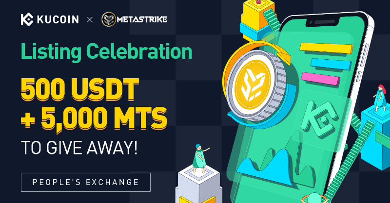kucoincom's tweet photo. 🥳 Metastrike (MTS) Listing Celebration 

5,000 $MTS ➕ 500 $USDT to Give Away

✅ Follow @kucoincom @MetastrikeHQ 
✅ Retweet &amp; tag 3 friends
✅ Fill out: https://t.co/cSAfJyNa8i

🎁 100 lucky winners will share the prize pool