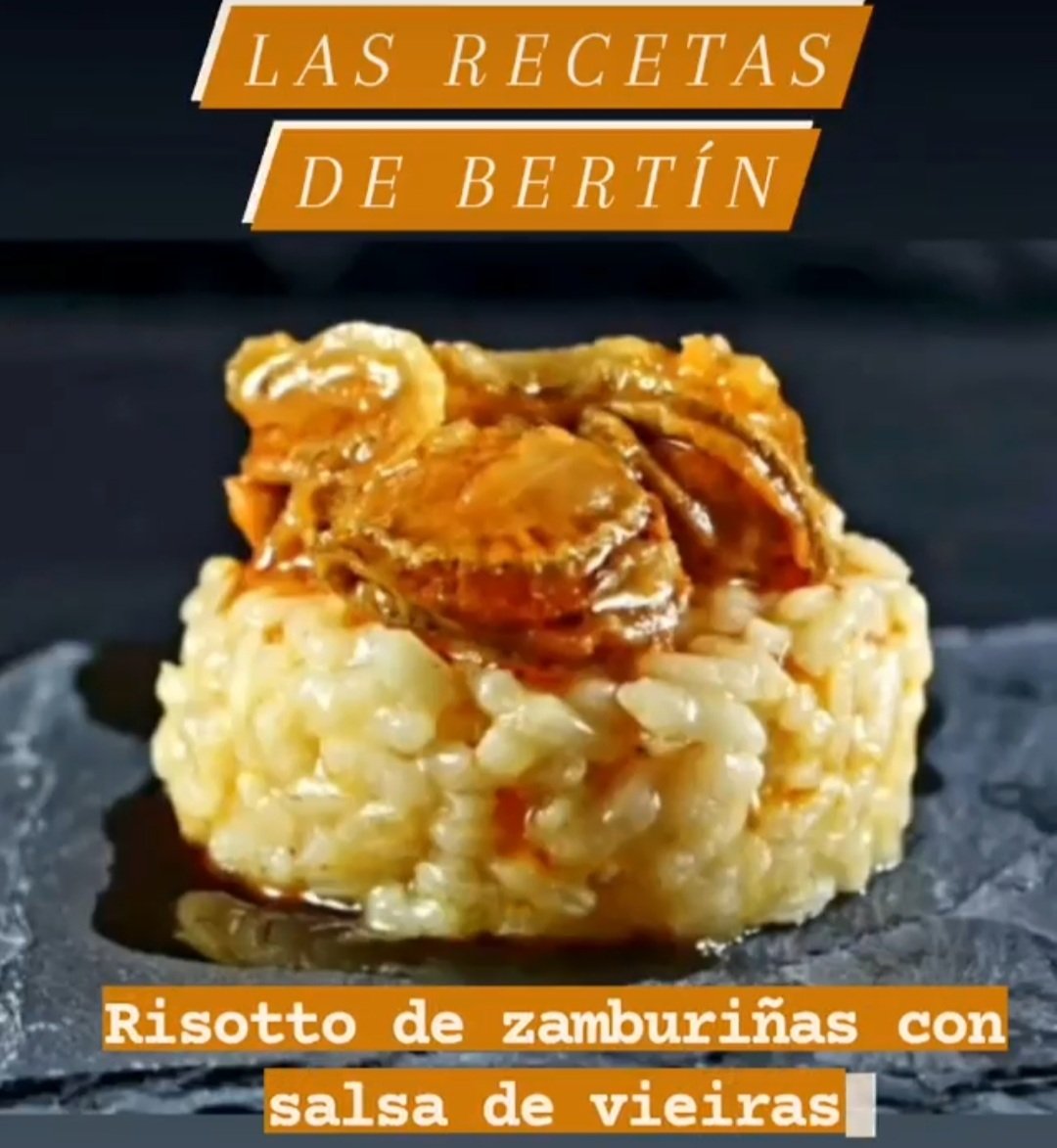 Como cada semana os dejamos nuestra receta hoy  Risotto con zamburiñas con salsa de vieiras
#conservas
#zamburiñas
#gastronomia
#recetasdeBertin
#entumesa
#entucasa
#gourmet 
BertinOsborneSeleccion.es