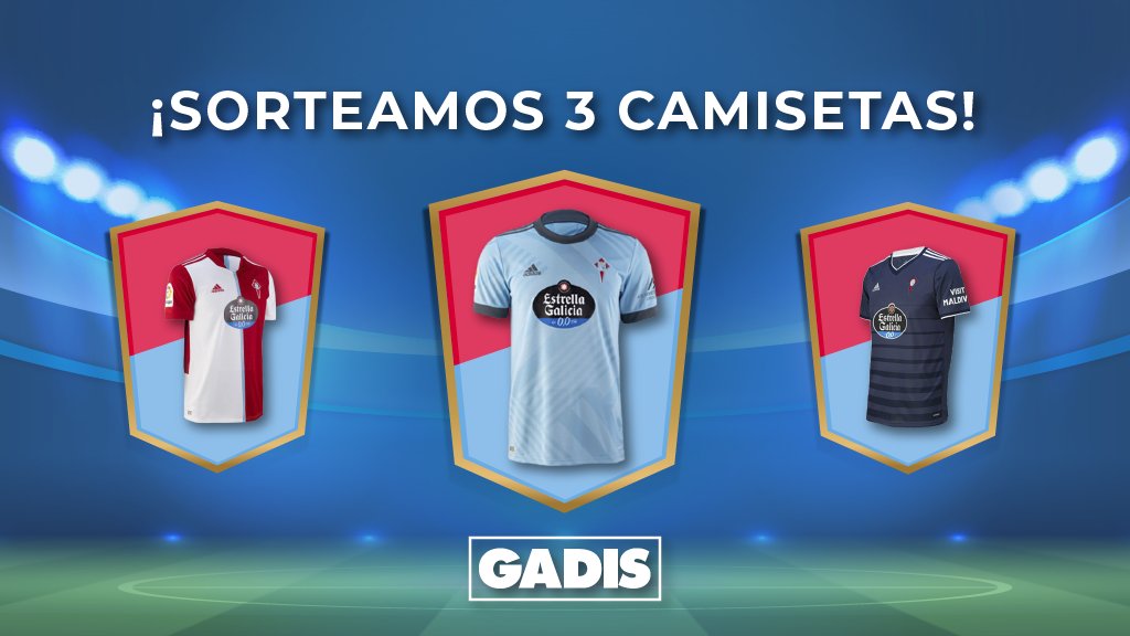 gadis's tweet photo. 💥 SORTEO 💥 Queres gañar unha camiseta do @RCCelta ⚽? Sorteamos unha camiseta da primeira, segunda e terceira equipación 👕. Só tes que seguirnos 👍 e facer RT 🔁 para participar no sorteo. BBLL: https://t.co/kOdfBVs2V1 https://t.co/OEhoXBRHk7