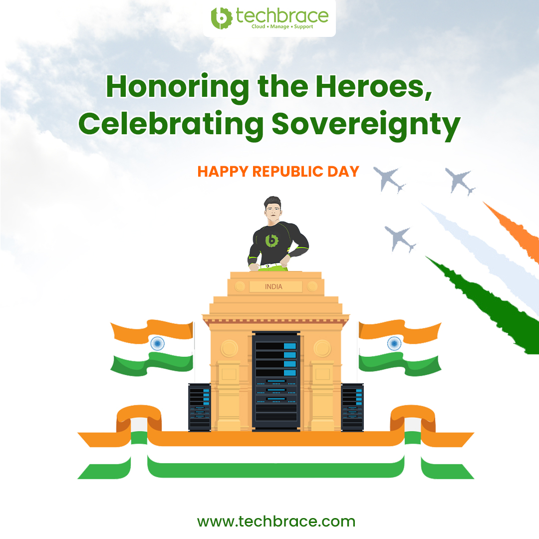 Tech_Brace's tweet image. On this special day, let&apos;s join our hands to honour the heroes of our nation. 

#RepublicDay #happyrepublicday #ServerMonitoring #servermanagement #cloudmanagement #serversecurity #techbrace #calicut #kerala