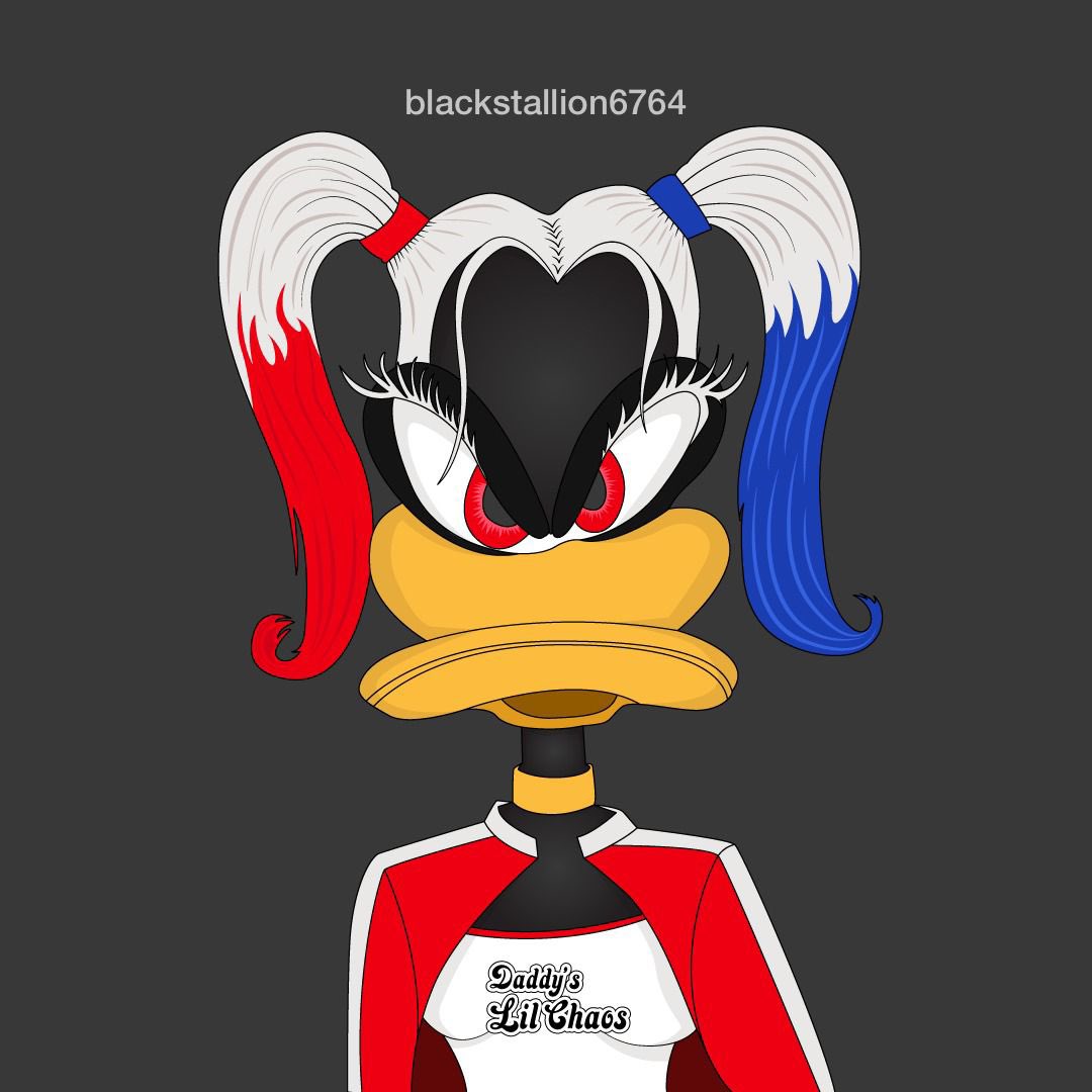 stallionstars's tweet image. Above all.. She loves chaos 🥀🖤 #chaoschallenge @GooniezNFT #GooniezGangNFT