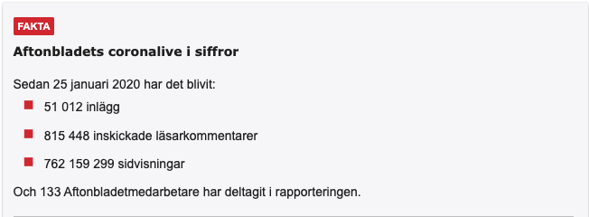 Tvåårig födelsedag för ett av de finaste uppdragen jag fått i hela mitt liv. Men jag är inte ensam i det här. Kika gärna på bilden. 

Vi gör det här tillsammans, vi hundratals medarbetare, och ni flera miljoner läsare: aftonbladet.se/nyheter/a/Kzk2…