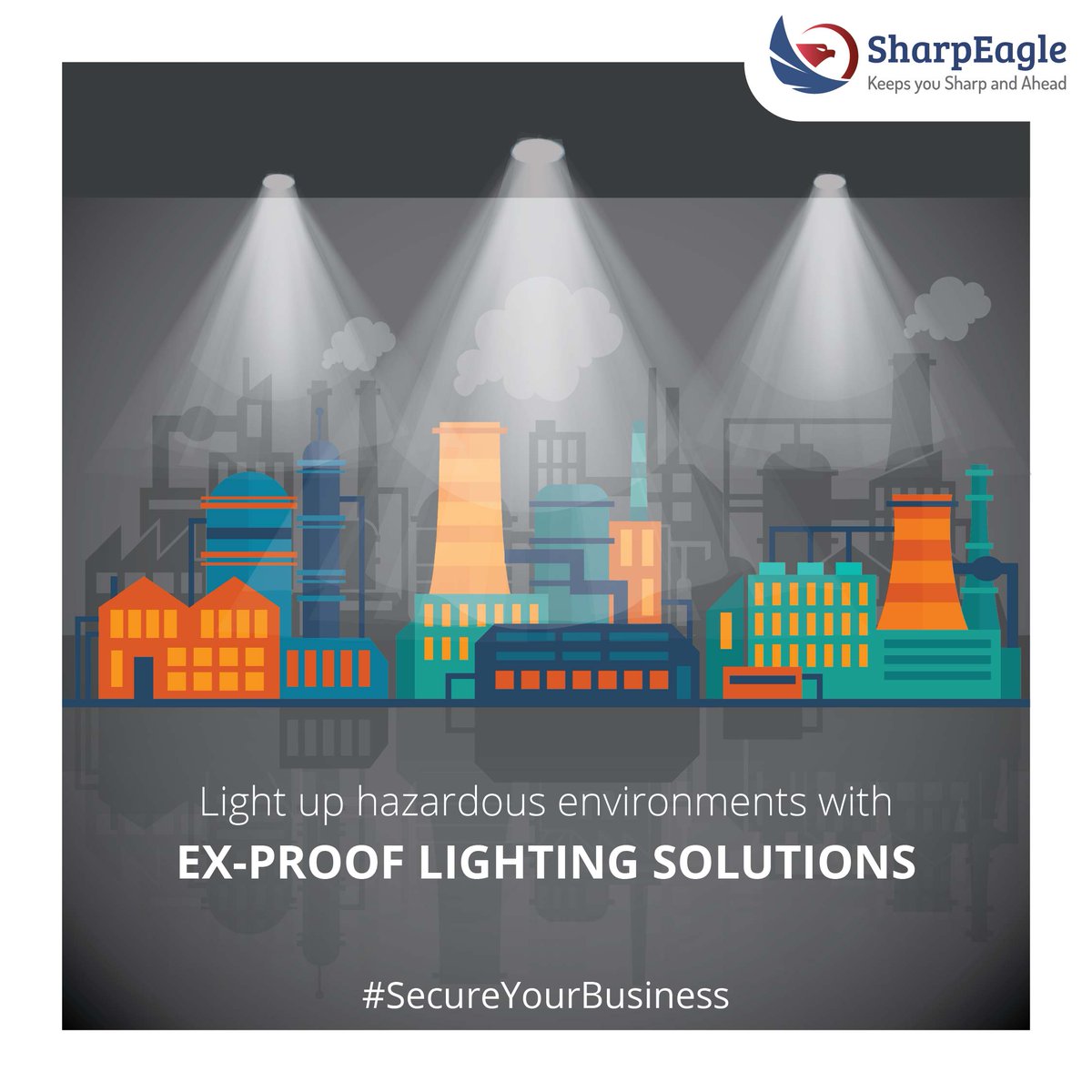 sharpeagletv's tweet image. Our mission is to light up different business areas for you. Our range of Explosion-Proof lighting solutions is designed to light up hazardous industrial locations and extreme environmental conditions. Know more: buff.ly/35rekx7
#ATEX #industriallight #explosionprooflight