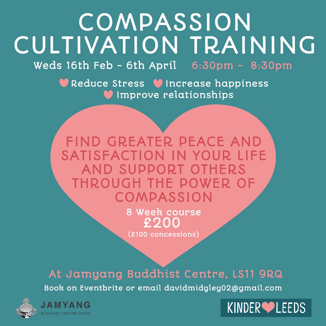 Please share in your networks.  Reduce Stress | Increase Happiness | Improve Relationships 

 eventbrite.co.uk/e/compassion-c…  <a href="/kinderleeds/">Kinder Leeds</a>