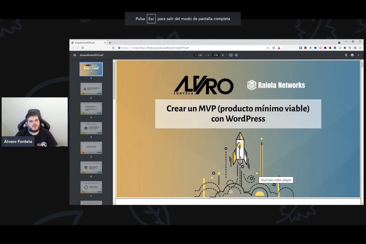Empieza Álvaro Fontela, CEO de <a href="/RaiolaNetworks/">Raiola Networks</a> y su ponencia para crear un "Producto mínimo viable"

Segunda ponencia del #DSMPublicidad