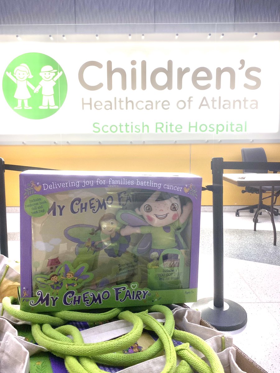 Hstarrp's tweet photo. So excited to bless the oncology patients @childrensatl with donated @mychemofairy’s! Here’s to spreading JOY! #YouGotThis https://t.co/DEzQP16ozM