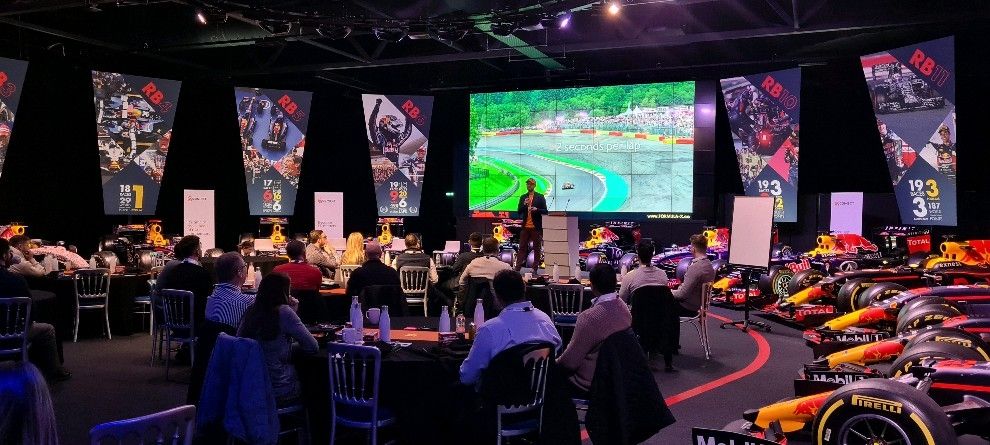 jurriaankamer's tweet image. &quot;How to run your business like a F1 team?&quot; I enjoyed speaking at @redbullracing  today by invitation of @ukconnectltd, thanks for having me! #formulax