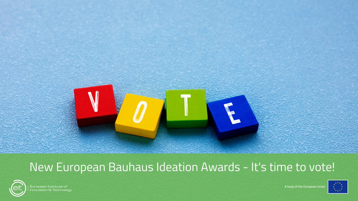 European Institute of Innovation & Technology (@eiteu) on Twitter photo ✅Your vote counts! Choose the winners of the #EITCommunity #NEB Ideation Awards!
✳️The award brings together teams participating in the 2021 <a href="/ClimateKIC/">EIT Climate-KIC</a> Climathon and Hackathons of <a href="/EIT_Digital/">EIT Digital</a>, <a href="/EITFood/">EIT Food</a>, and <a href="/EITUrbanMob/">EIT Urban Mobility</a>!
Vote for your favorite team👉 bit.ly/3KHli0N ✅Your vote counts! Choose the winners of the #EITCommunity #NEB Ideation Awards!
✳️The award brings together teams participating in the 2021 <a href="/ClimateKIC/">EIT Climate-KIC</a> Climathon and Hackathons of <a href="/EIT_Digital/">EIT Digital</a>, <a href="/EITFood/">EIT Food</a>, and <a href="/EITUrbanMob/">EIT Urban Mobility</a>!
Vote for your favorite team👉 bit.ly/3KHli0N