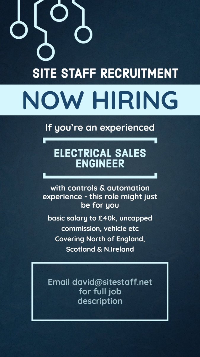 sitestaffrec's tweet photo. PLEASE SHARE - Email david@sitestaff.net for a full job description https://t.co/hfWcqpldbQ