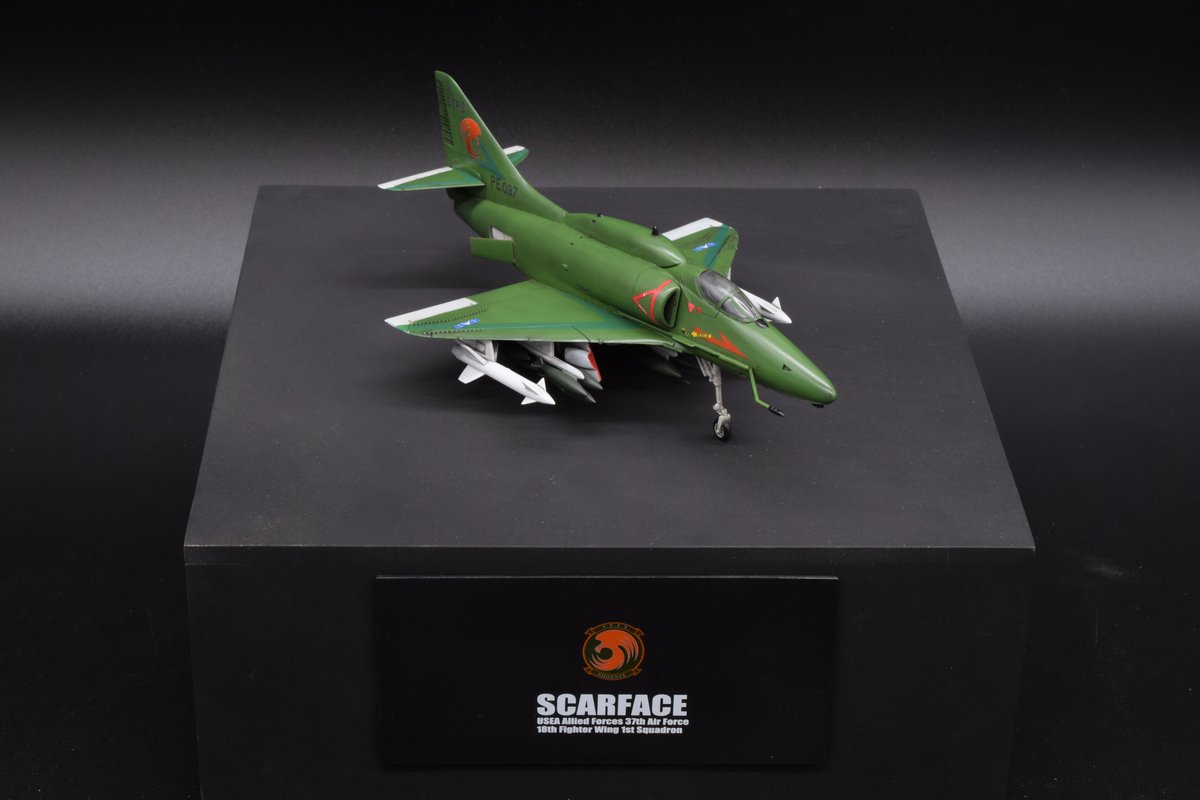 seiyadon02's tweet photo. #エースコンバット
#ACE25th
#ACECOMBAT
ACE COMBAT 2
USEAN Allied Forces 37th Air Force
18th Fighter Wing 1st Squadron
A-4 SKYHAWK “SCARFACE” https://t.co/rZhBtKdnAL