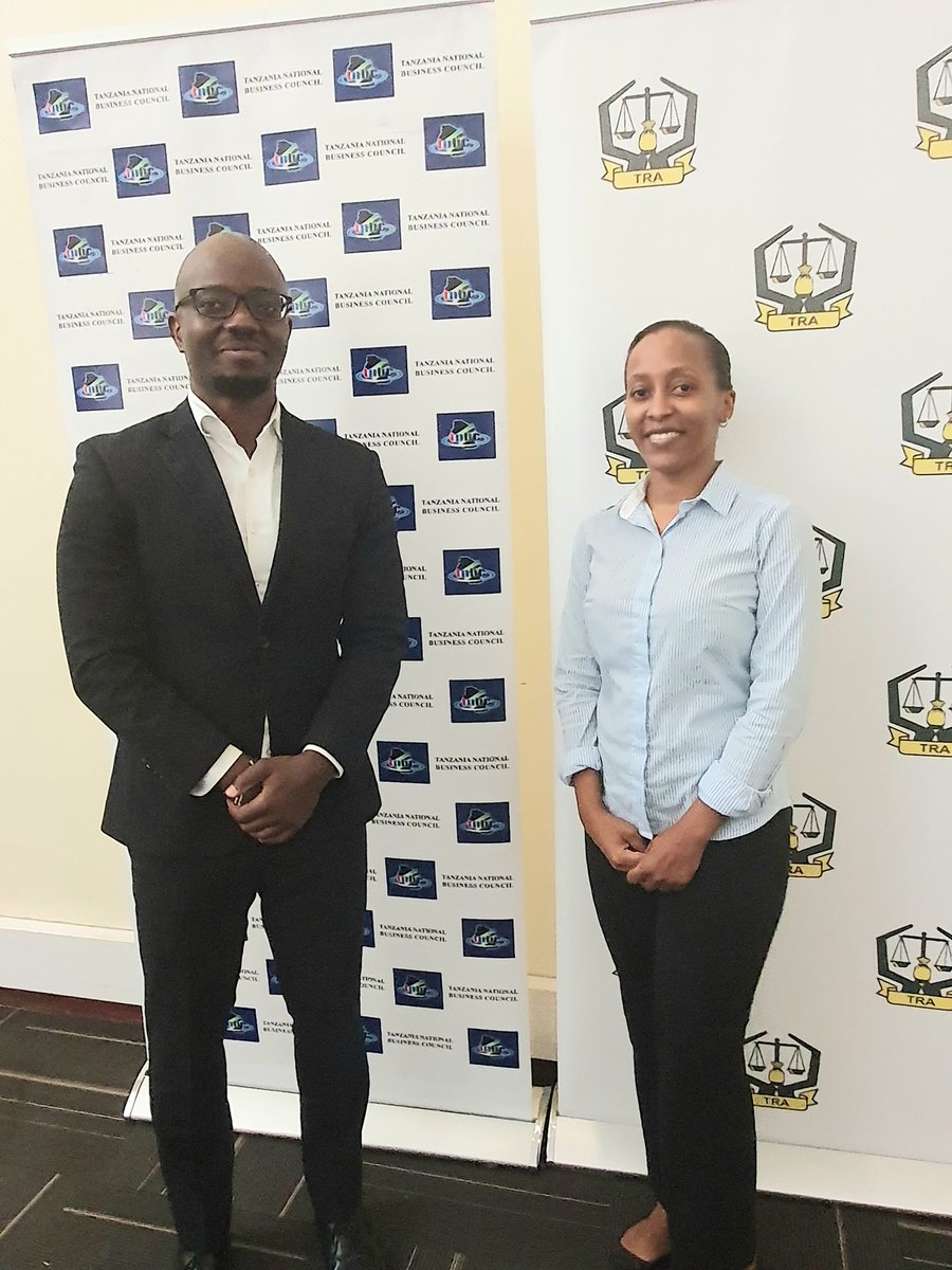 My colleague Doreen Yusuf and I at the joint TNBC and TRA joint consultative meeting on electronic tax filing and management system in Tanzania. #TeamDeloitte @DeloitteTz