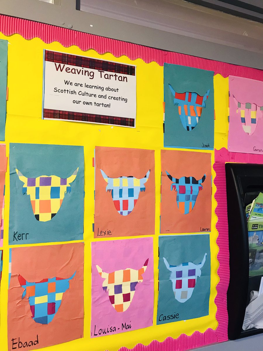 MissGibbons2's tweet photo. Primary 5b of @KingsparkP and I were making these lovely tartan highland cows this morning😍 great job folks! 🏴󠁧󠁢󠁳󠁣󠁴󠁿 https://t.co/wb76t8eqTS