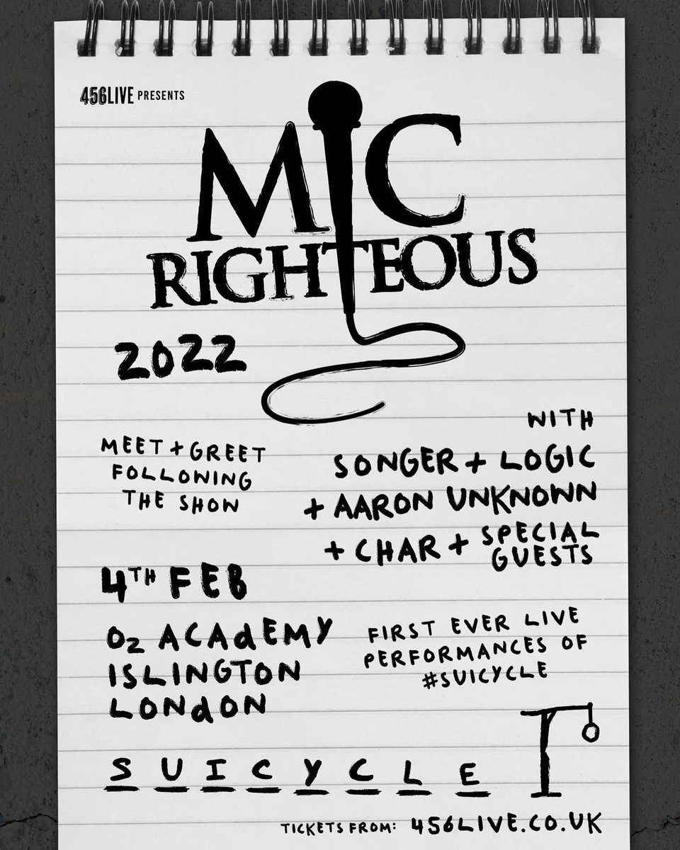 Not long now!

Just 1 week until the biggest show of my life, and theres still some spare tickets available. 456live.co.uk

Got some crazy support acts too, book a ticket now. Life’s too short to miss this. 456live.co.uk