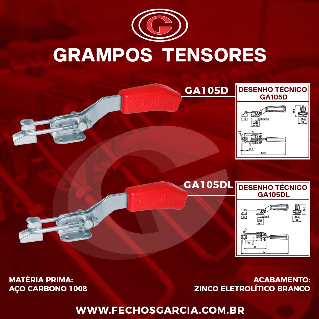 fechosgarcia's tweet photo. Grampos Tensores
> GA105D
> GA105DL
Consulte nosso site:
https://t.co/dDLEh32Nxw

#grampos #grampostensores #materiaprima #zincoeletroliticobranco #açocarbono1008 #fechosgarcia https://t.co/bCPuOLC2e7