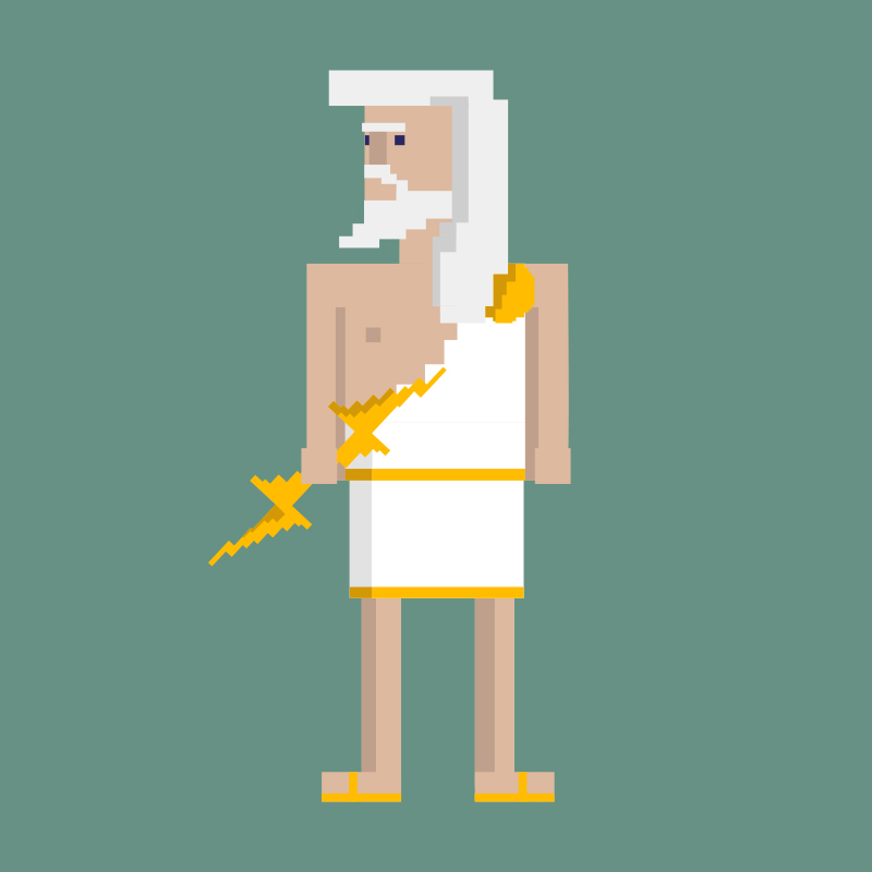 King of Gods, Zeus strives for fairness and justice, but will not hesitate to call down the thunder when there’s smiting to be done! opensea.io/assets/matic/0…