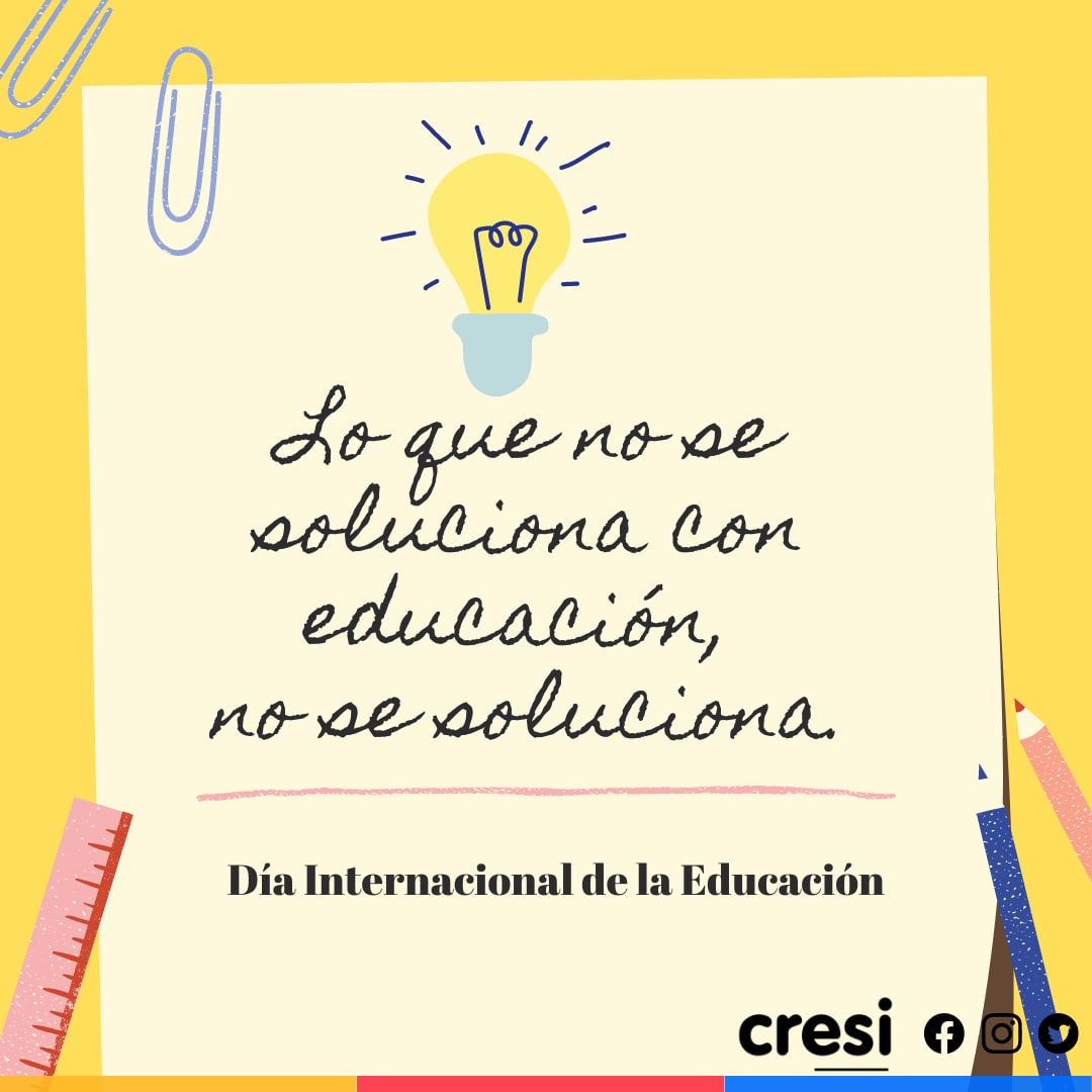 ¡Lo que no se soluciona con Educación, no se soluciona!
#Educacion