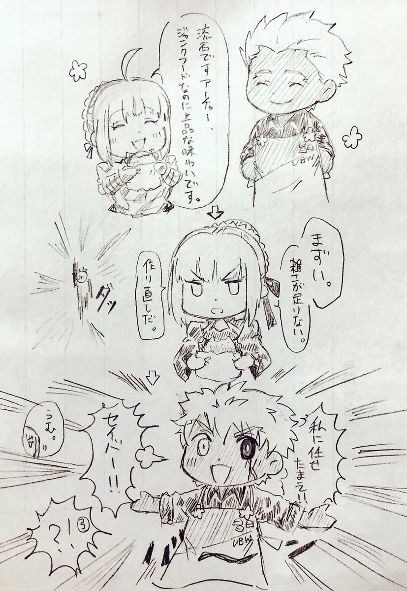 休日勤務でど暇だった時のらくがきたちだ 
