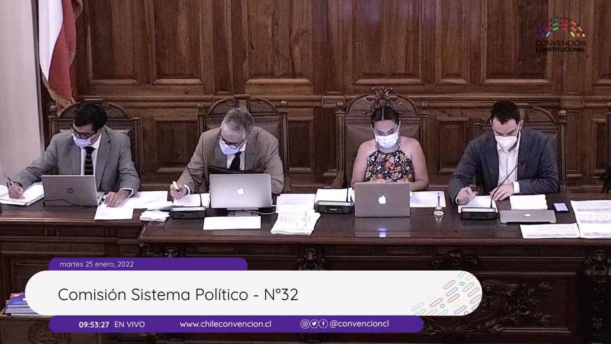 convencioncl's tweet photo. 🏛 La Comisión de Sistema Político inicia sesión N° 32 bordando alternativas sobre cómo votar las normas en general este jueves.
📺 Sigue la transmisión en vivo https://t.co/2kCY59UJjP
#ComisionesCC https://t.co/32ZFONSrl2