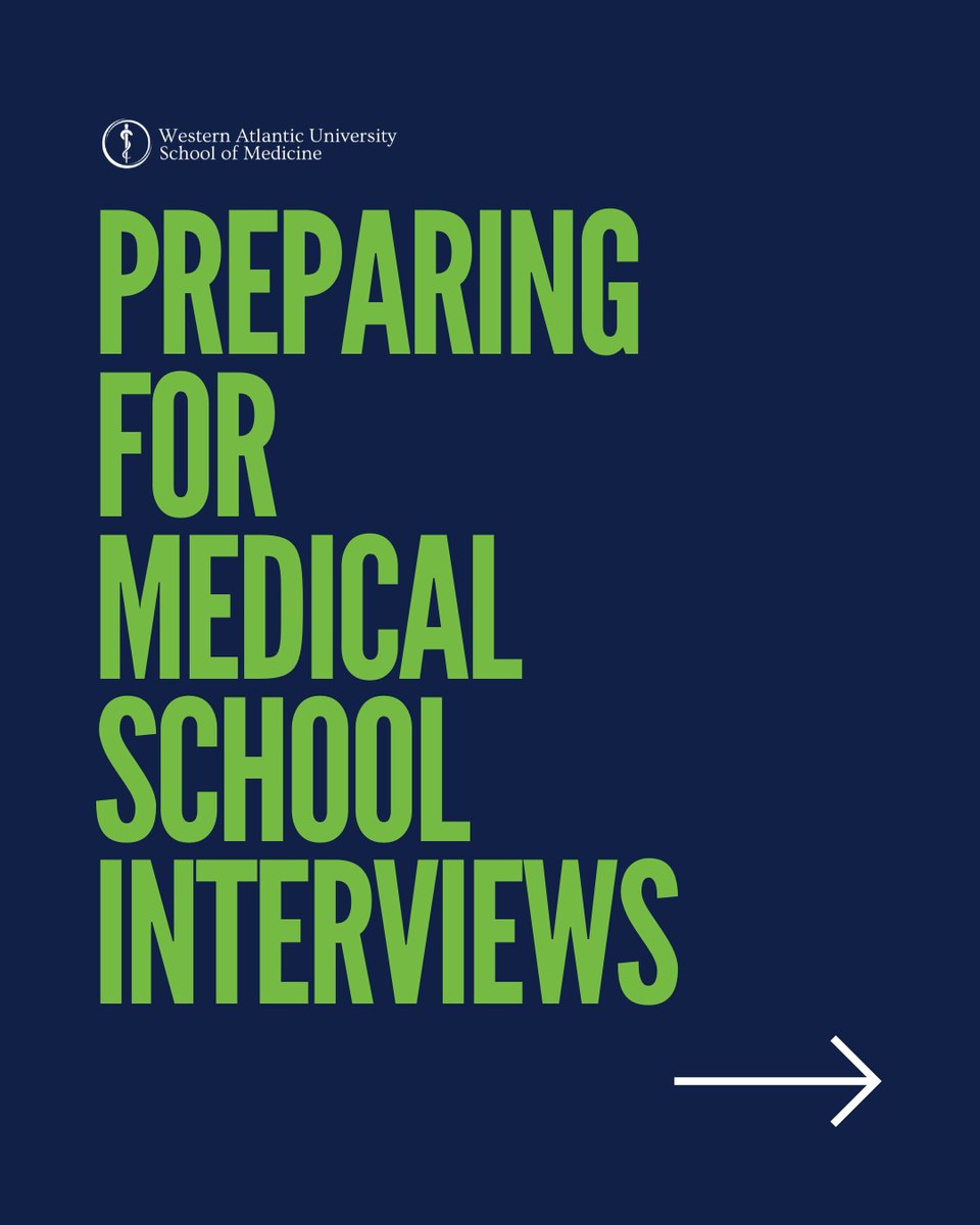 So, you’ve been invited to interview for medical school - congratulations! One of our directors of admissions shares her best advice on how to prep for this important next step in the admissions process.

#WAUSM #MD #medschool #premed #premedadvice #premedlife #premedtwitter
