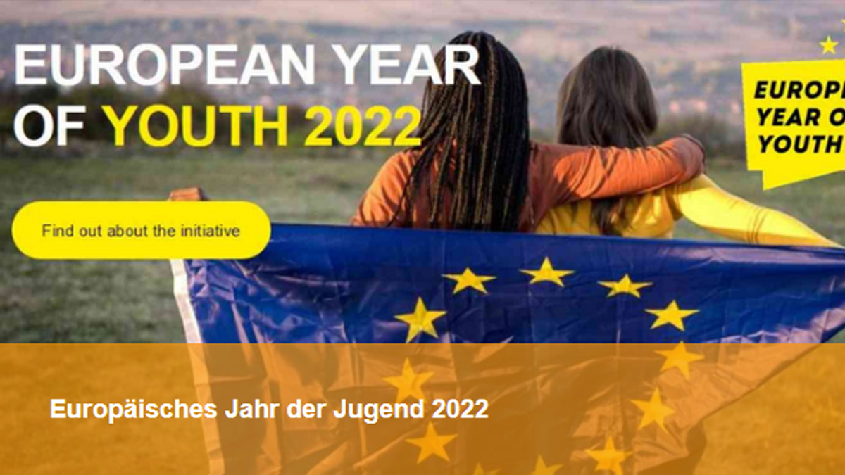 ++ #EuropeanYearOfYouth   ++

Die EU hat das Jahr 2022 zum Jahr der Jugend erklärt. Ziel ist es, die Mitsprache junger Menschen in der EU zu stärken. Darüber hinaus soll damit die EU-Jugendstrategie gefördert werden. 
Mehr Infos: bit.ly/3Az6i0C