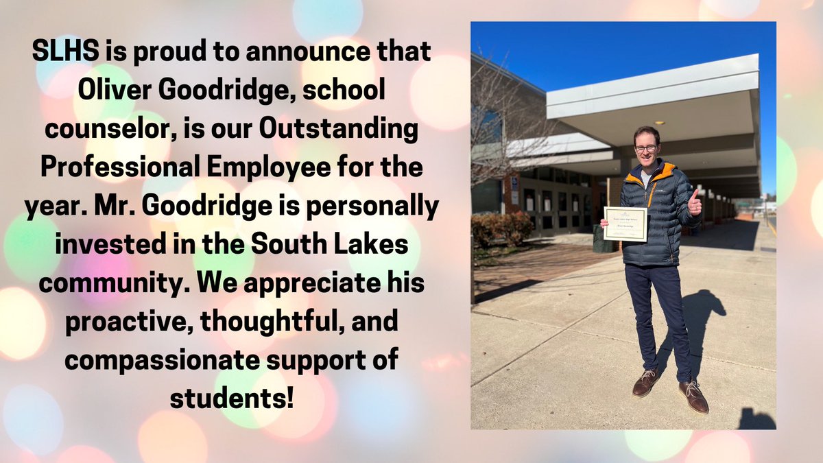 Congratulations to our very own, Mr. Goodridge! 💚💙📚👨‍🏫<a href="/fcpsnews/">Fairfax Schools 🌟</a> <a href="/FCPSRegion1/">FCPS Region 1</a>