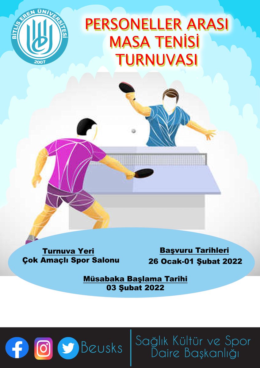 Sağlık Kültür ve Spor Daire Başkanlığı (@beusks) on Twitter photo 